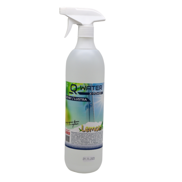 Ekologiczne środki czystości - Płyn do szyb i luster Q-Water X-Power