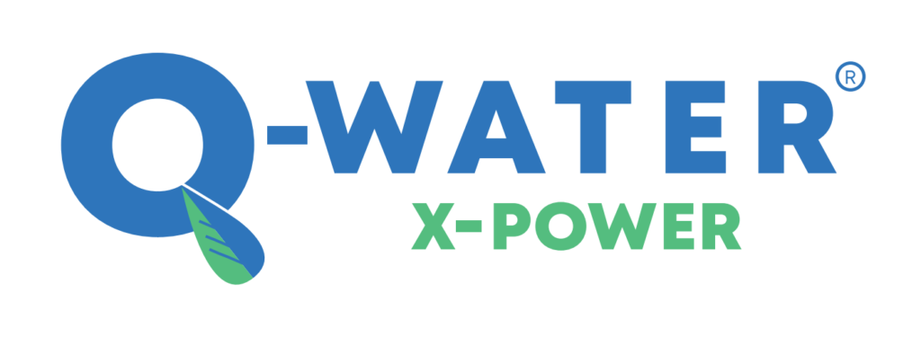 logo-producenta-płynów-do-czyszczenia-q-water-x-power-polski-producent-środków-czystości