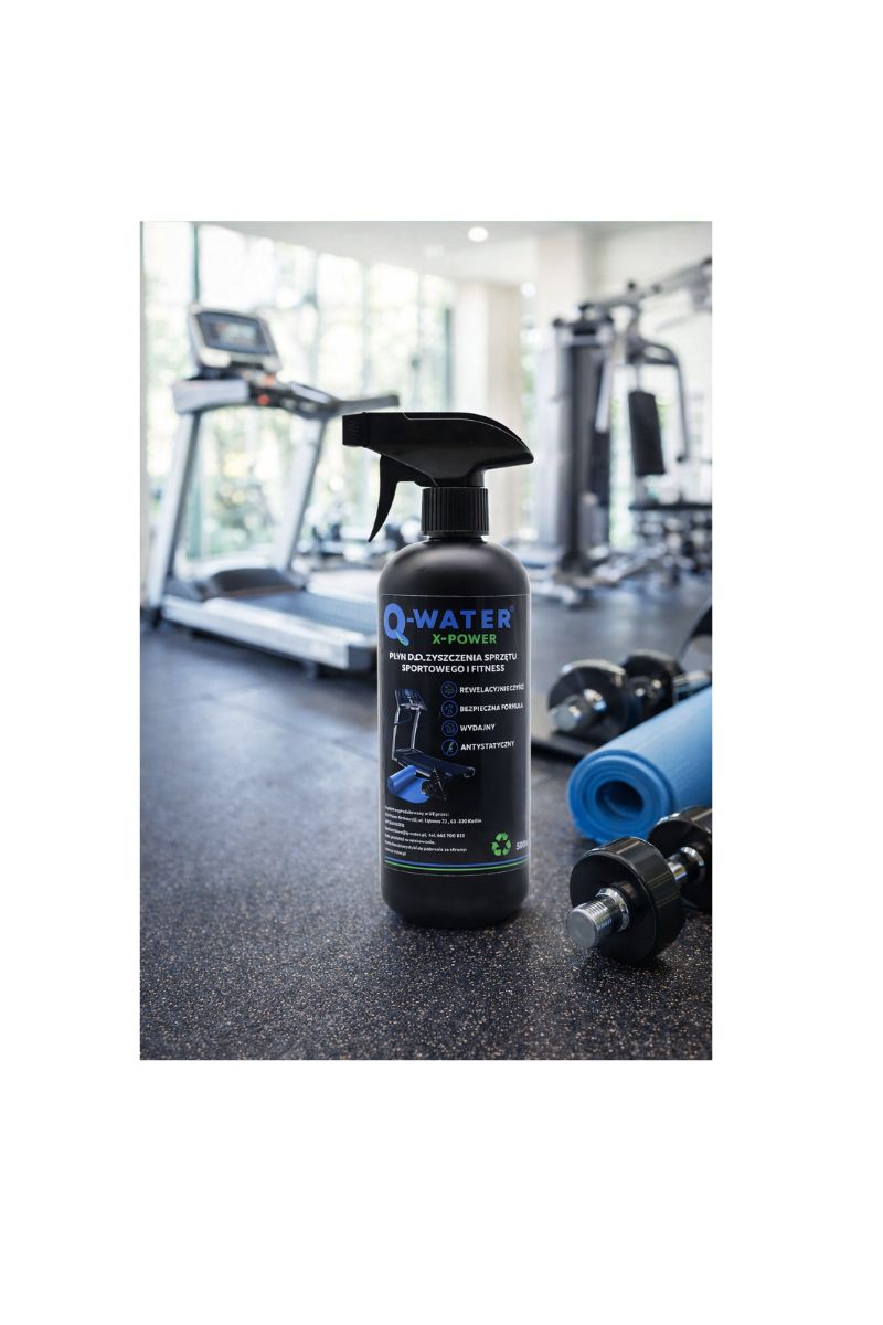płyn do czyszczenia sprzętu sportowego, siłowni i mat sportowych