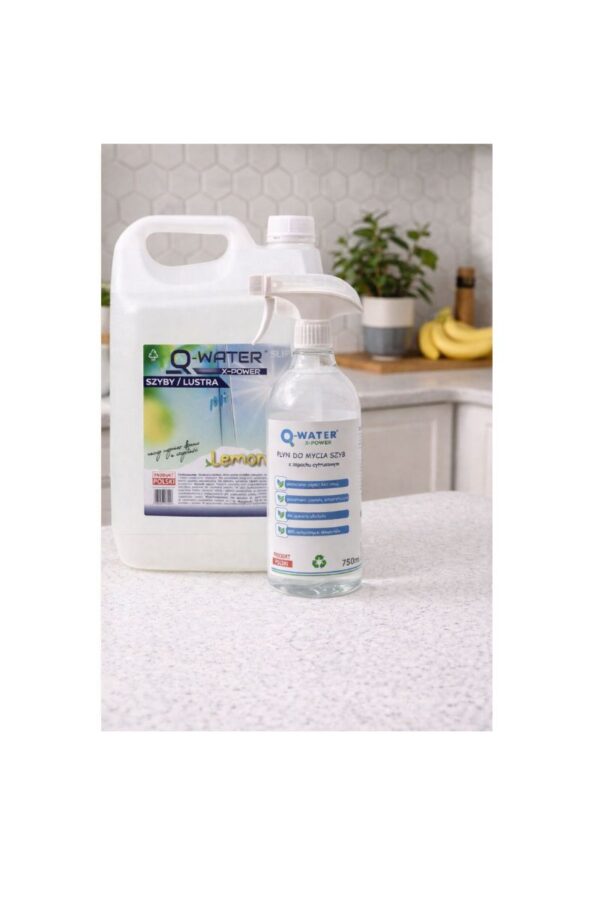 Płyn do mycia szyb 5l zapas- karnister oraz płyn do mycia szyb 750ml z atomizerem